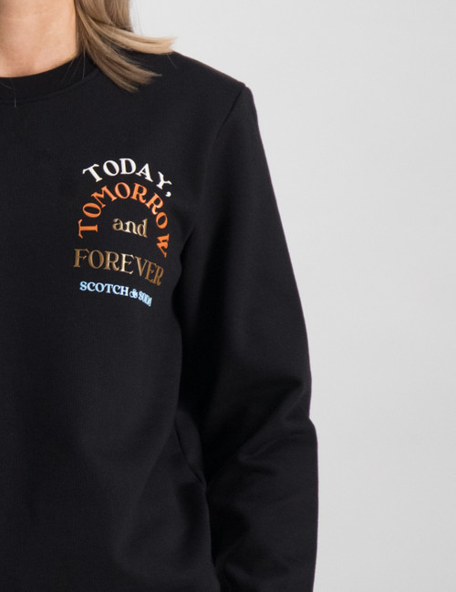Regular-fit subtle artwork sweatshirt