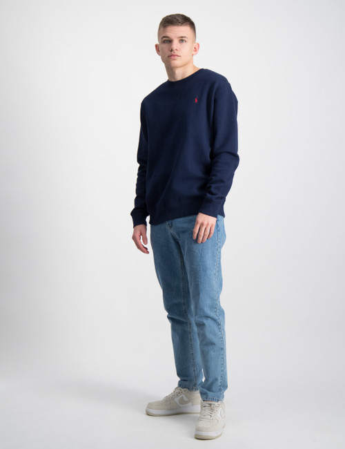 Cotton-Blend-Fleece Sweatshirt